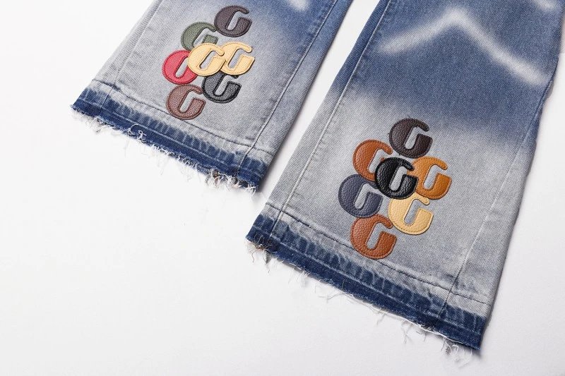 Chrome Hearts Cross-Embellished Straight Fit Jeans Orange - 24