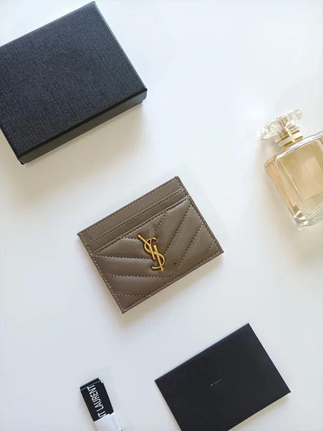 Saint Laurent Wallets & Card Holders Quilted Monogram Holder product detail image 14
