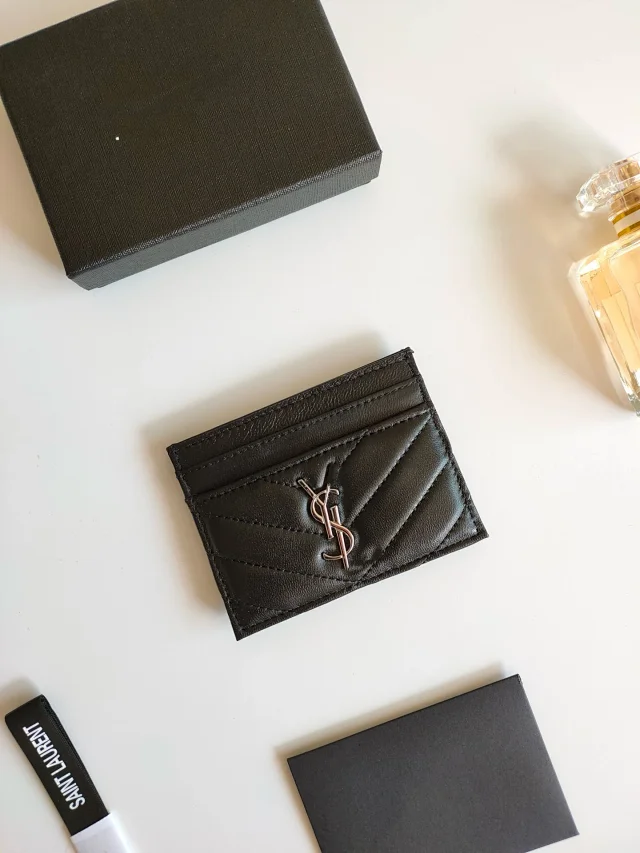Saint Laurent Wallets & Card Holders Quilted Monogram Holder product detail image 17