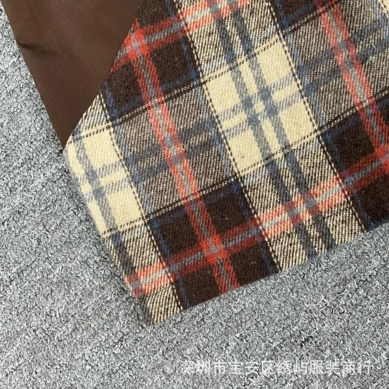 Design Plaid Panel Shorts Red Black Multicolor Shorts - 8