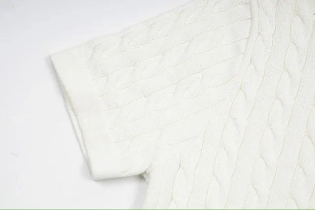 Polo Ralph Lauren Knitwear Cable-Knit Short-Sleeve Shirt product detail image 8