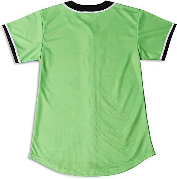 Unbranded Shirts Short-Sleeve Button-Front Baseball Jersey with Bel Air 23 Graphic product detail image 13
