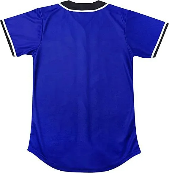 Unbranded Shirts Short-Sleeve Button-Front Baseball Jersey with Bel Air 23 Graphic product detail image 29