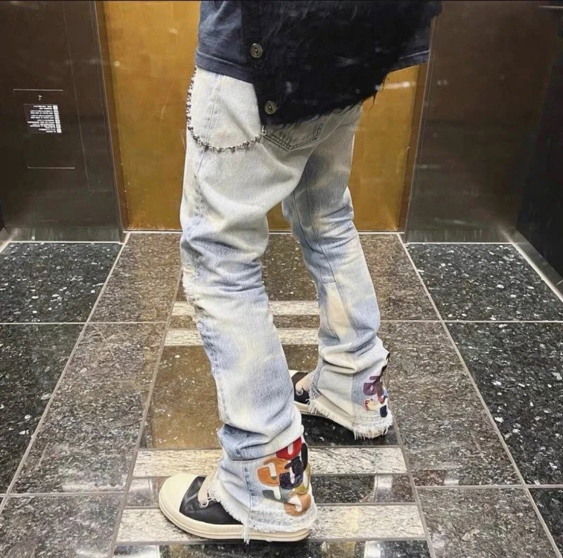 Chrome Hearts Cross-Embellished Straight Fit Jeans Orange - 14