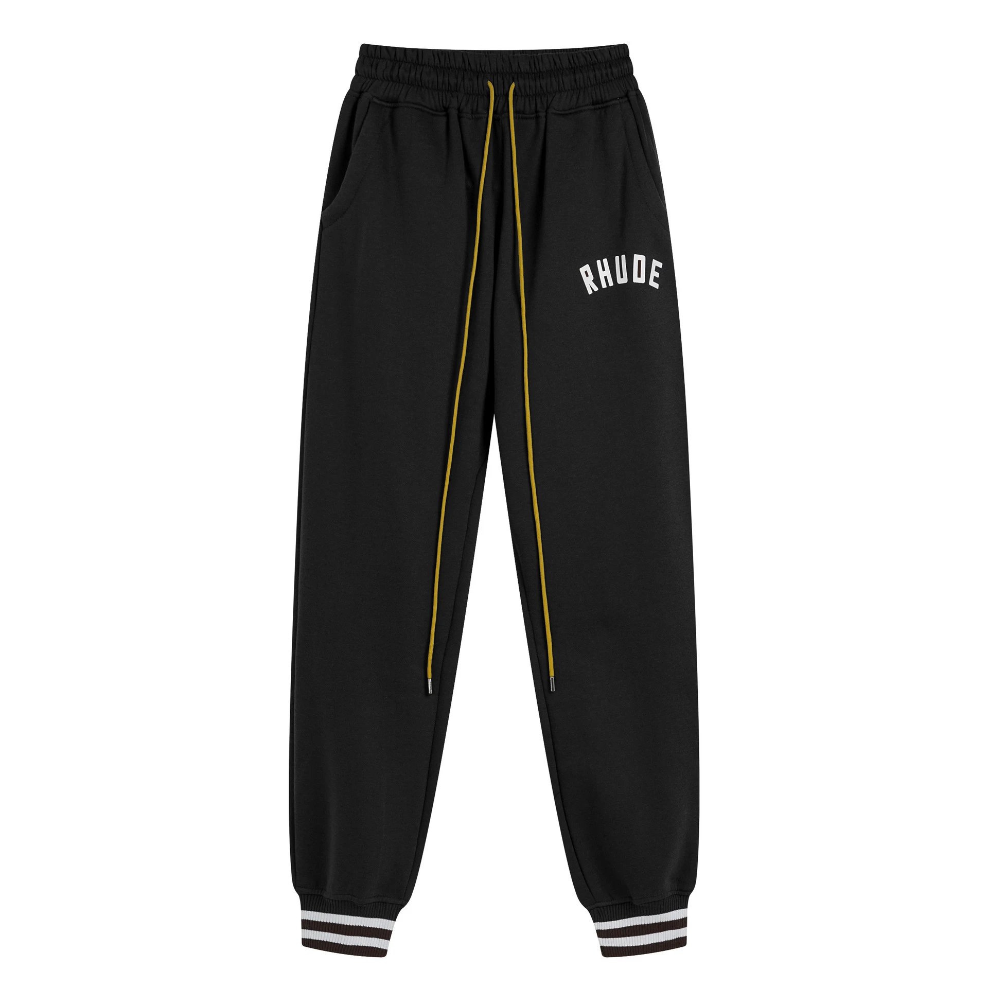 Rhude Technical Track Pants Light Gray with Cream Panels - 32