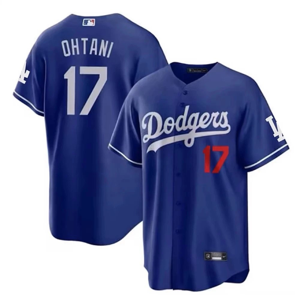 Los Angeles Dodgers Shirts Button-Front Baseball Jersey image 4