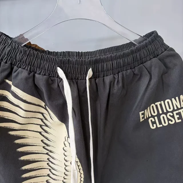 Unbranded Shorts Elastic-Waist Wing Graphic Drawstring product detail image 2