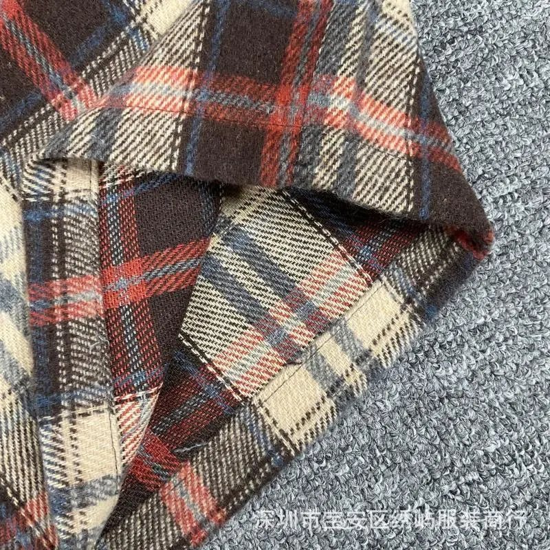 Design Plaid Panel Shorts Red Black Multicolor Shorts - 10