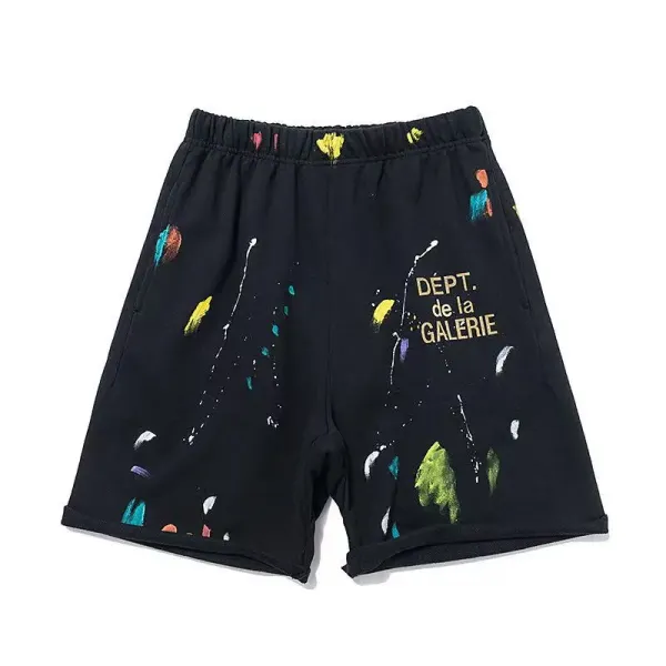 Gallery Dept Paint-Splatter Orange Sweatpants - 56
