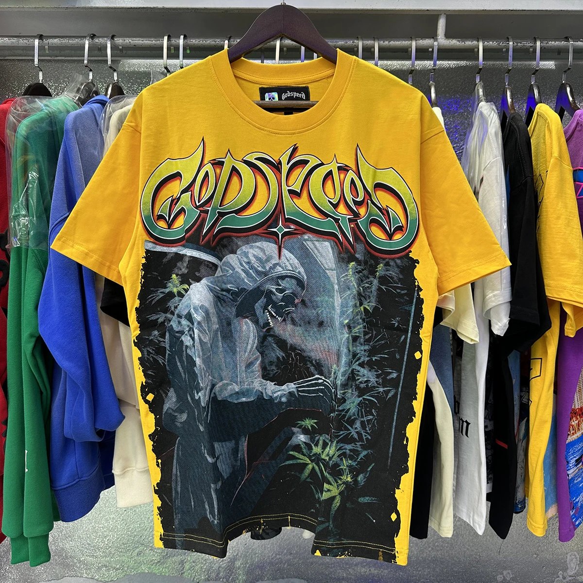 Hellstar Legalized T-Shirt Yellow - 13
