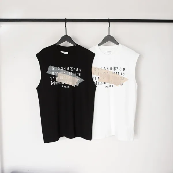 Maison Margiela Number 6 Sleeveless Top Black Vest Top - 3