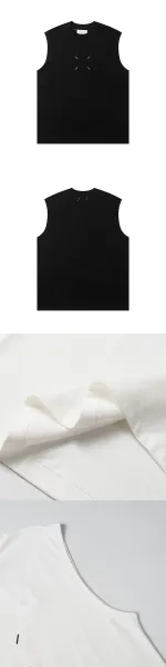 Maison Margiela Number 6 Sleeveless Top Black Vest Top - 43