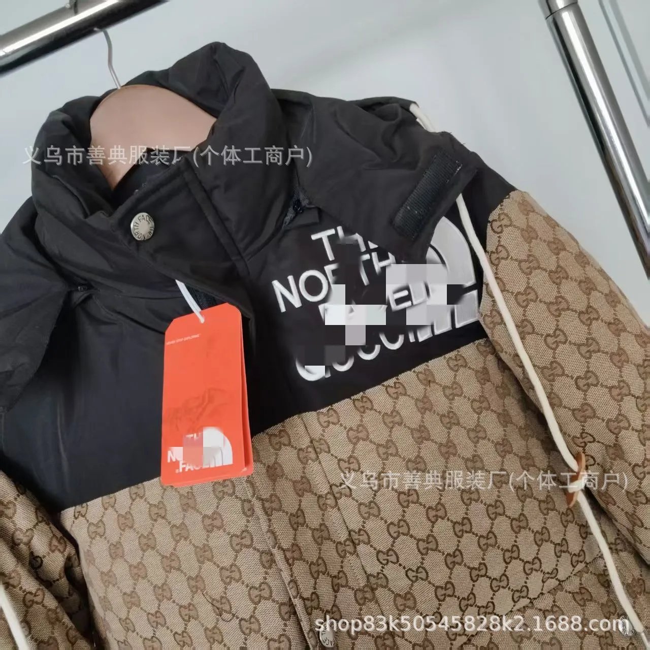 Gucci GG Monogram Down Jacket Beige Outerwear - 19