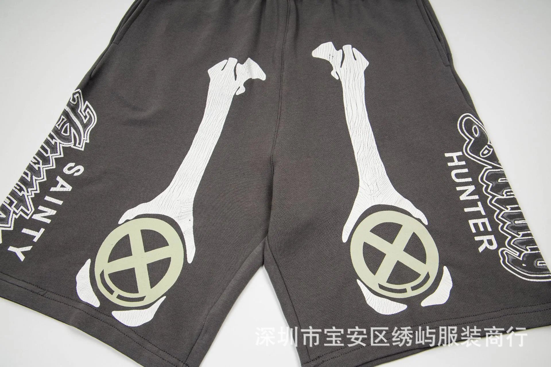 Saint Tears Bone Hunter Shorts Gray - 13