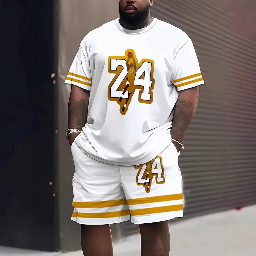 Unbranded Matching Sets Varsity Graphic T-Shirt and Shorts Set image 4