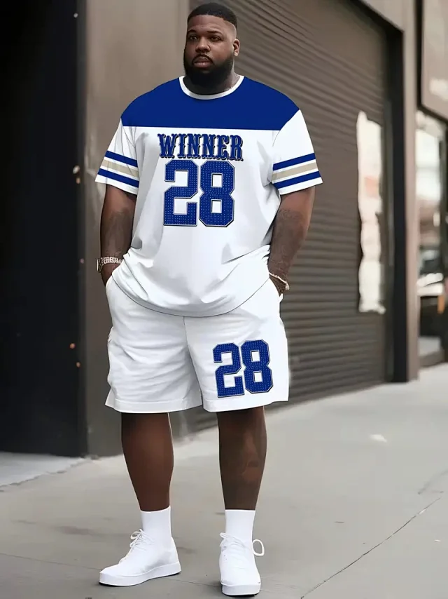 Unbranded Matching Sets Varsity Graphic T-Shirt and Shorts Set product detail image 4