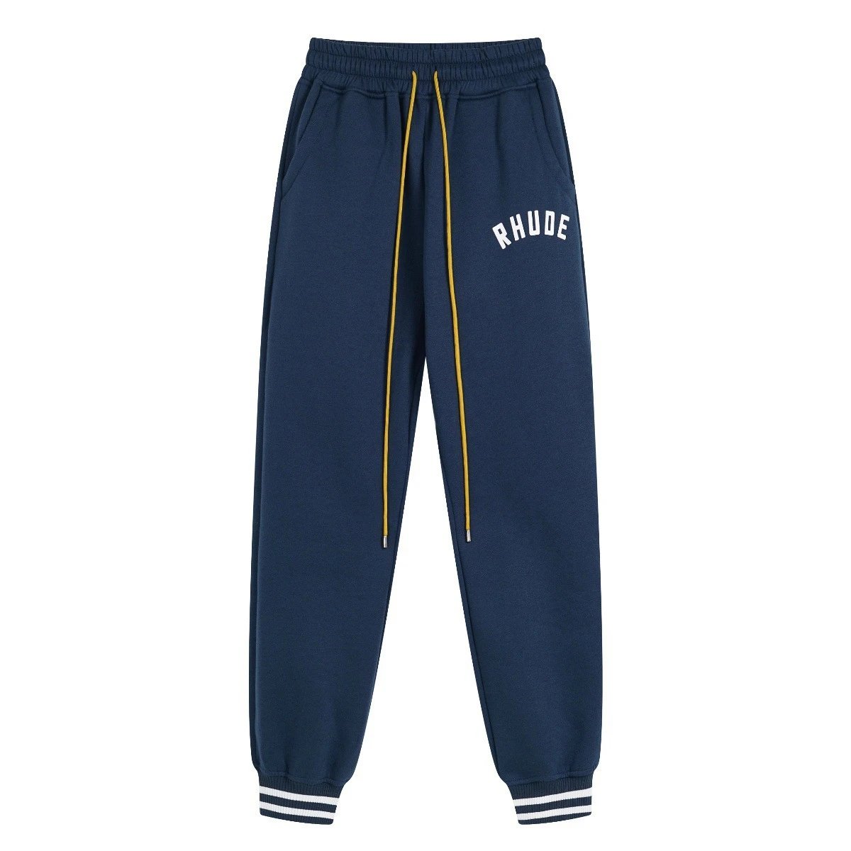 Rhude Technical Track Pants Light Gray with Cream Panels - 30