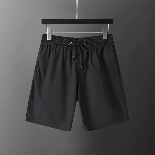 Design Geometric Pattern Black Swim Shorts - 4