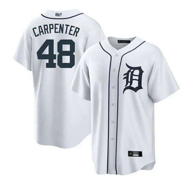 MLB T-Shirts Button-Front Baseball Jersey with Team and Player Graphics product detail image 3