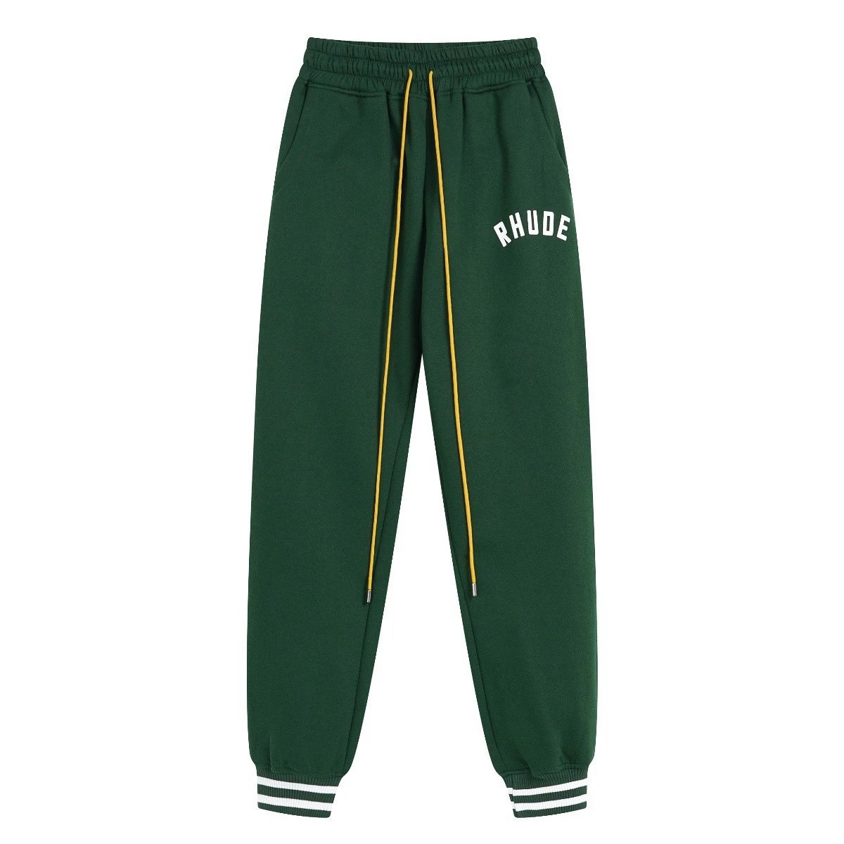 Rhude Technical Track Pants Light Gray with Cream Panels - 29