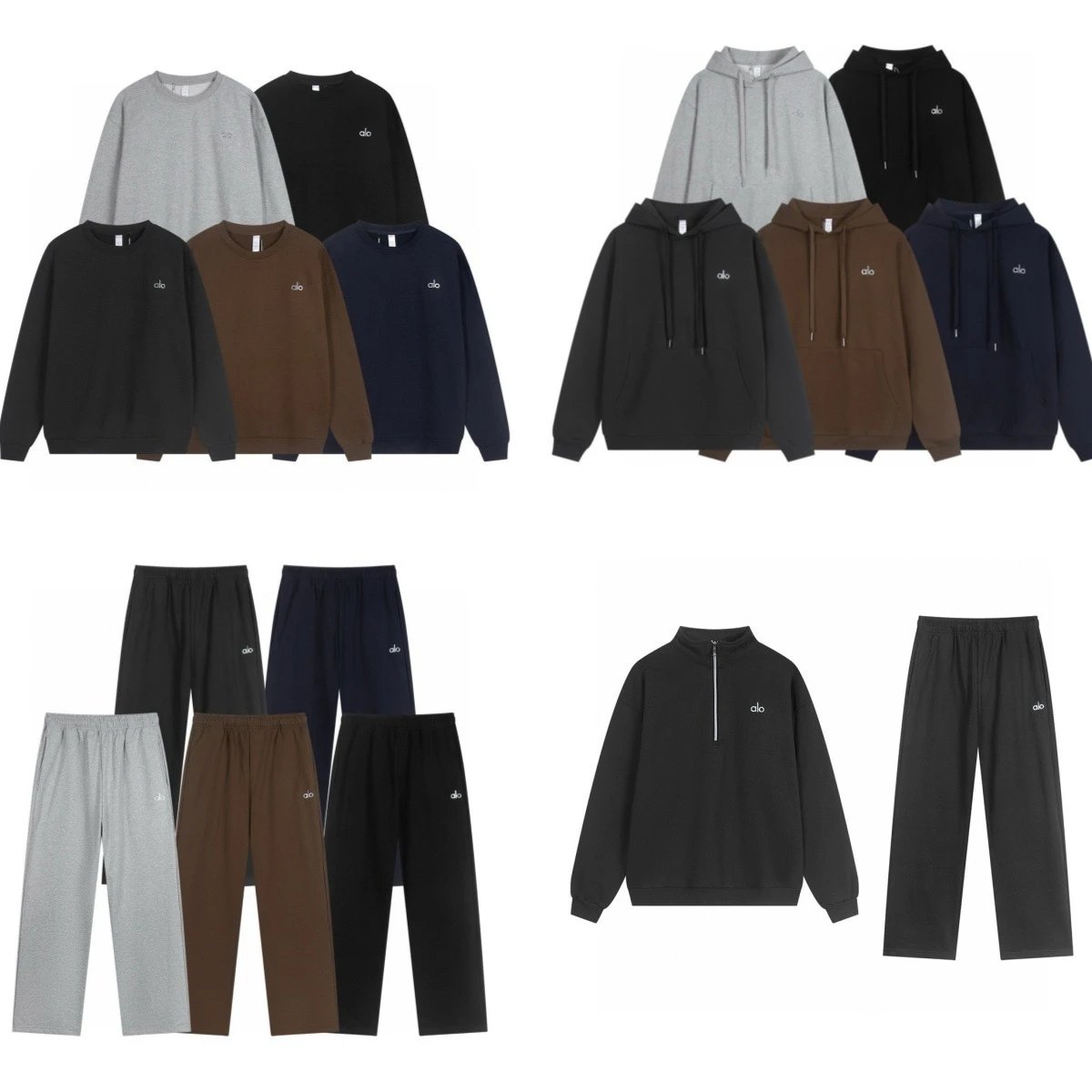 Alo Hoodies & Sweatshirts Embroidered Logo Crewneck Sweatshirt image 2