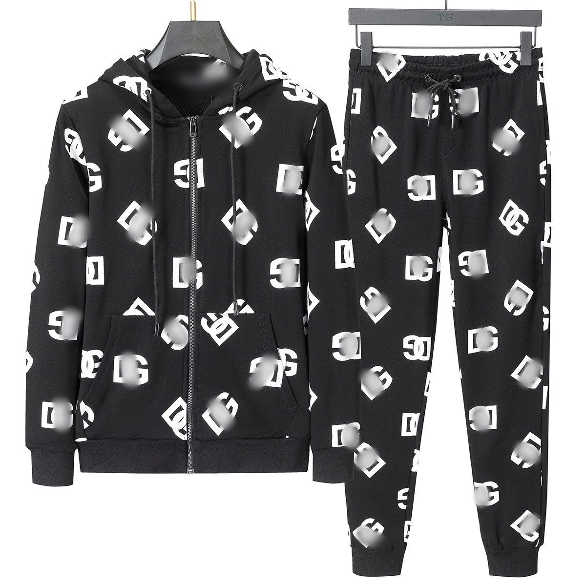 Dior Tracksuits Zip-up jacket and jogger set with logo-print side panels image 3