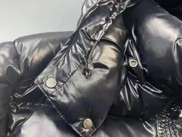 Moncler Maya Black Glossy Down Jacket - 6