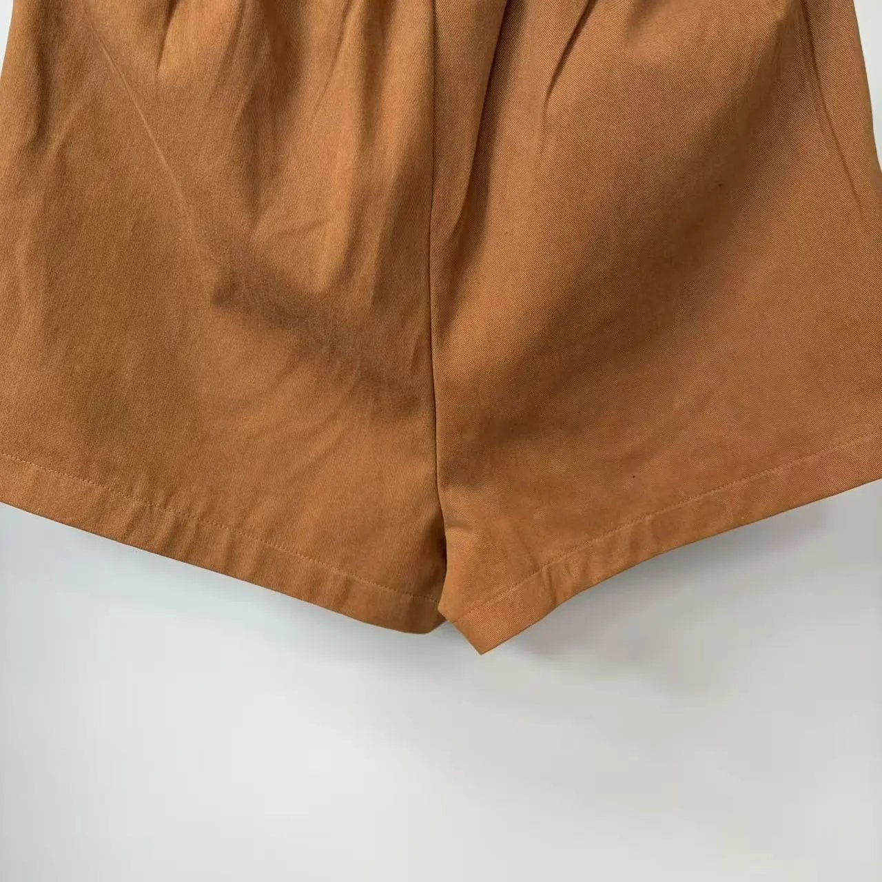 Design Emotional Closet Wing Print Drawstring Shorts Brown and Black Shorts - 6
