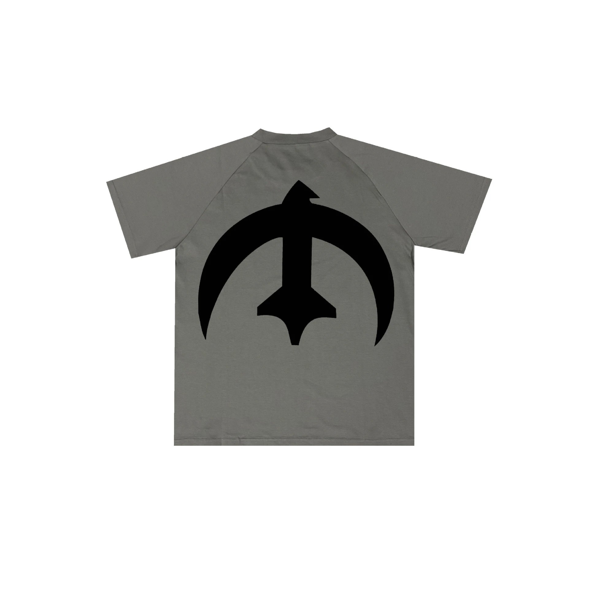Sean John T-Shirts Signature Logo and Vulture Graphic — Grey
