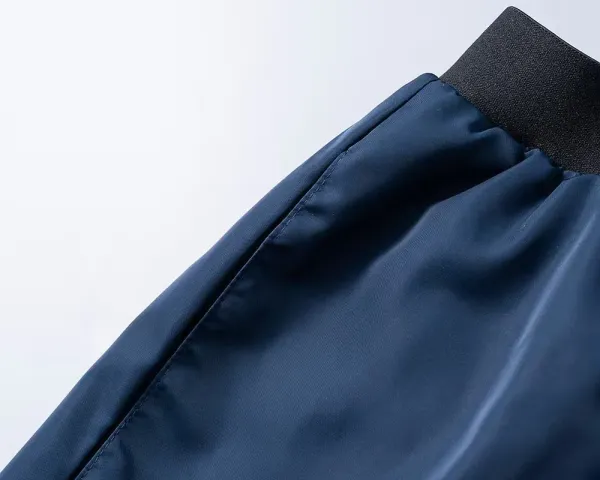 Moncler Logo Waistband Shorts Navy - 4