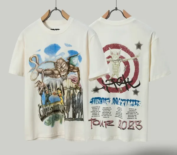 Design Circus Maximus Tour 2023 Graphic T-Shirt White T-Shirts - 1