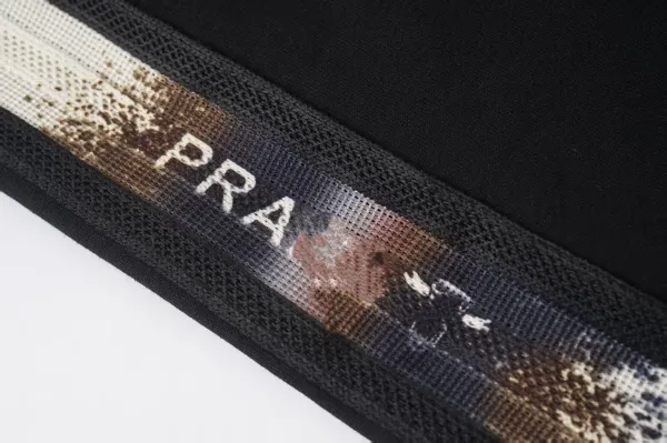 Prada Logo Patch Track Pants White Sweatpants - 19