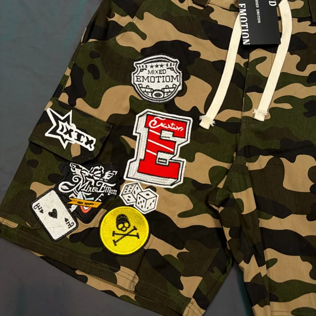Mixed Emotion Shorts Camouflage Patch Cargo product detail image 8