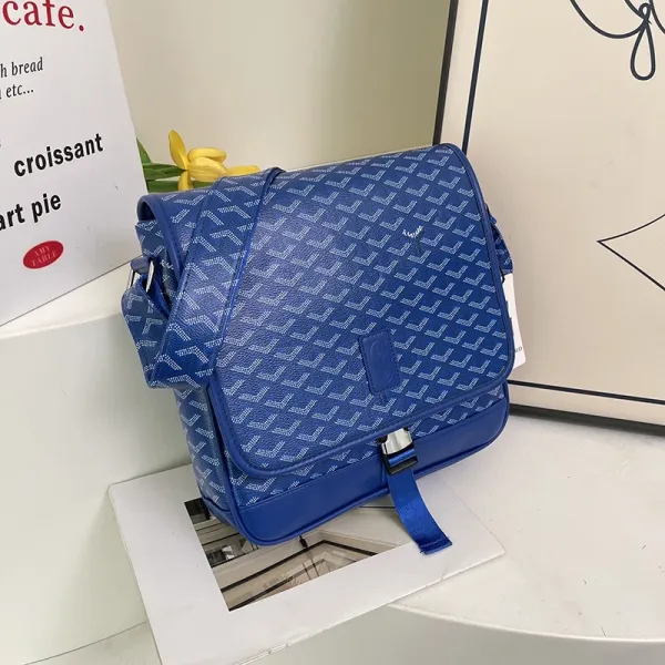 Goyard Saint-Louis PM Blue Monogram Crossbody Bag - 1