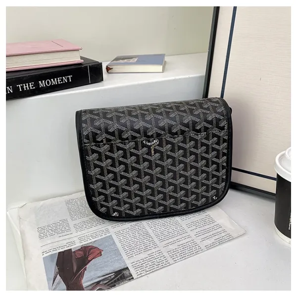 Goyard Saint Louis PM Black and White Monogram Crossbody Bag - 18