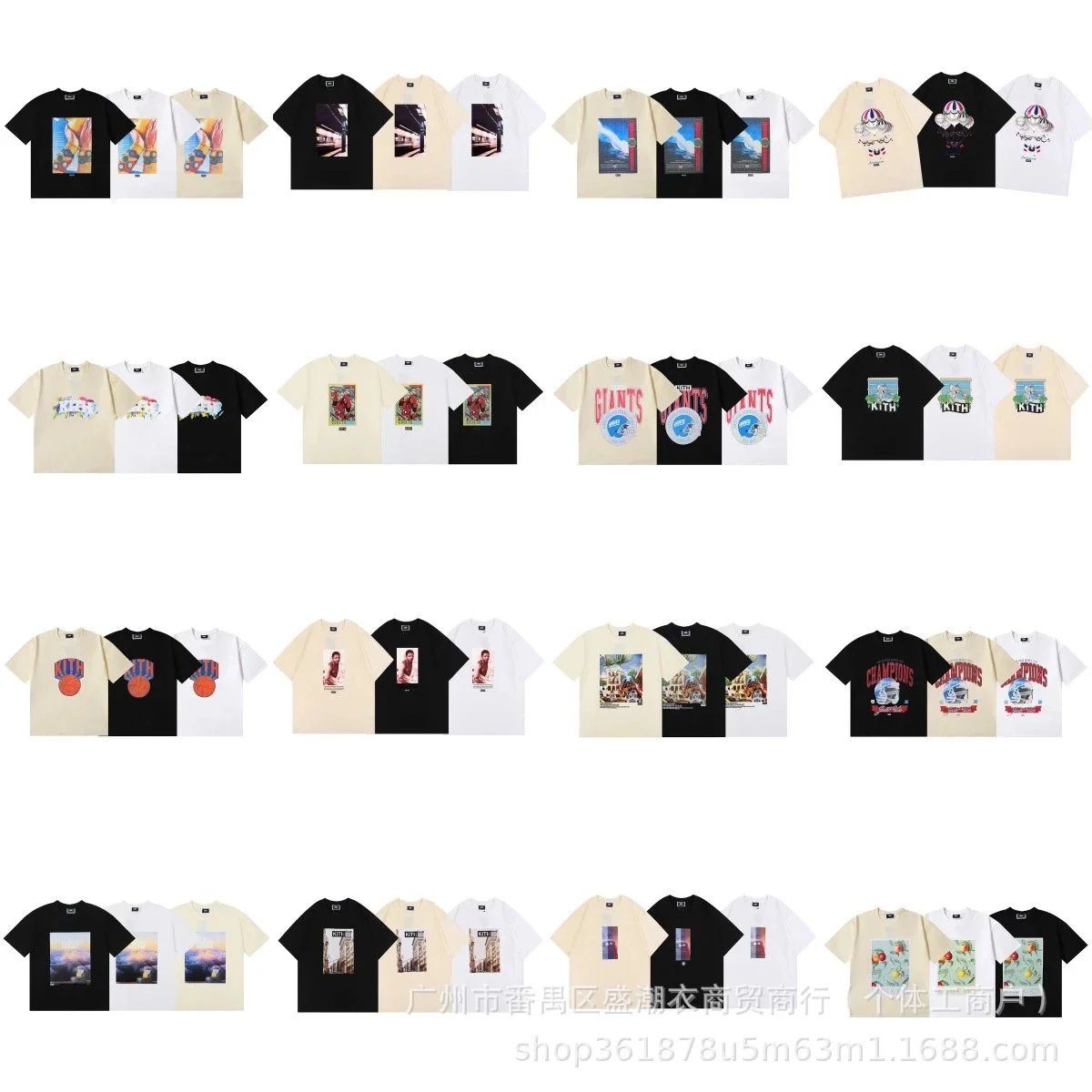 High-definition printing high-quality double yarn pure cotton casual short-sleeved T-shirt for men and women