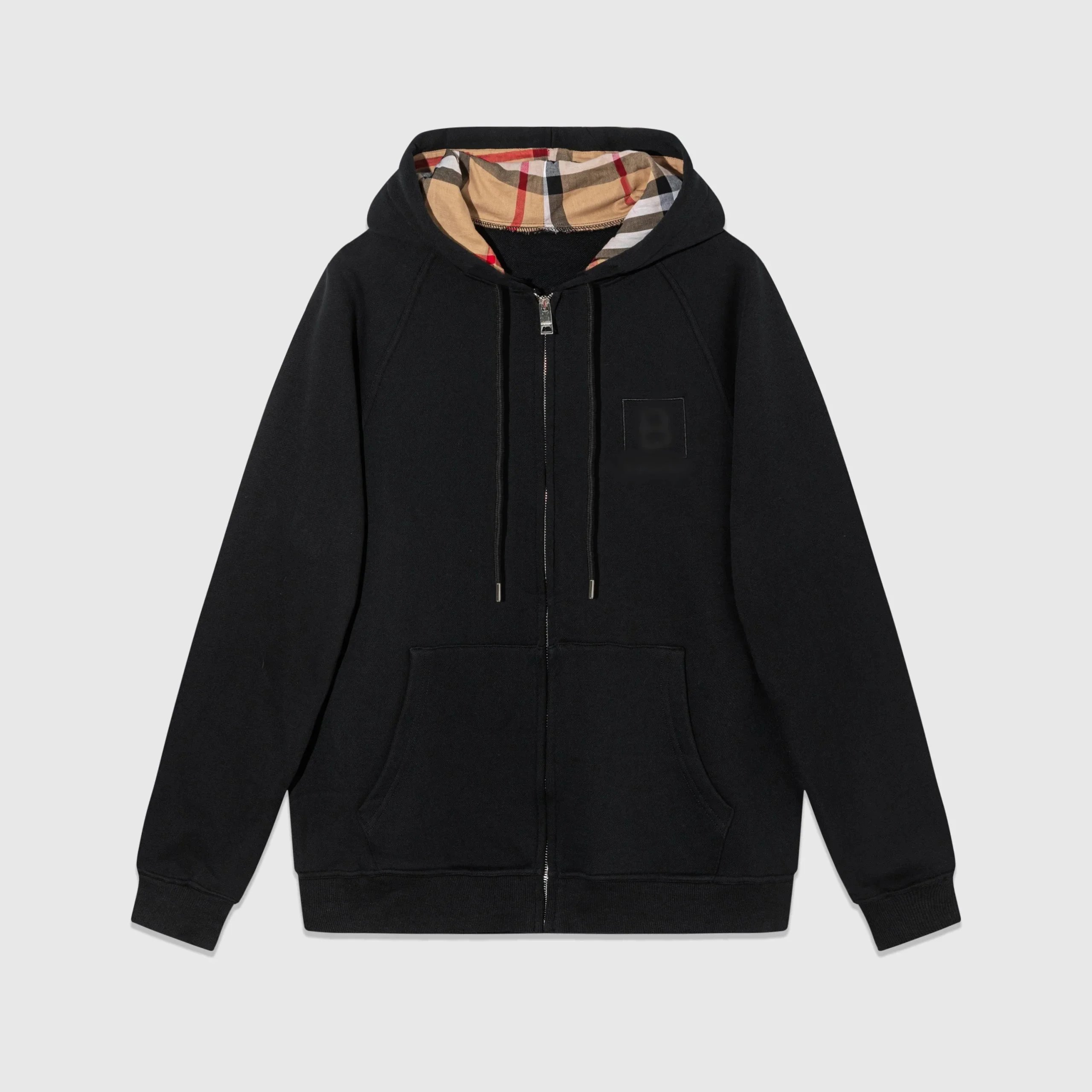 Burberry Hoodies & Sweatshirts Hooded with Check Accents and Logo Print — 19