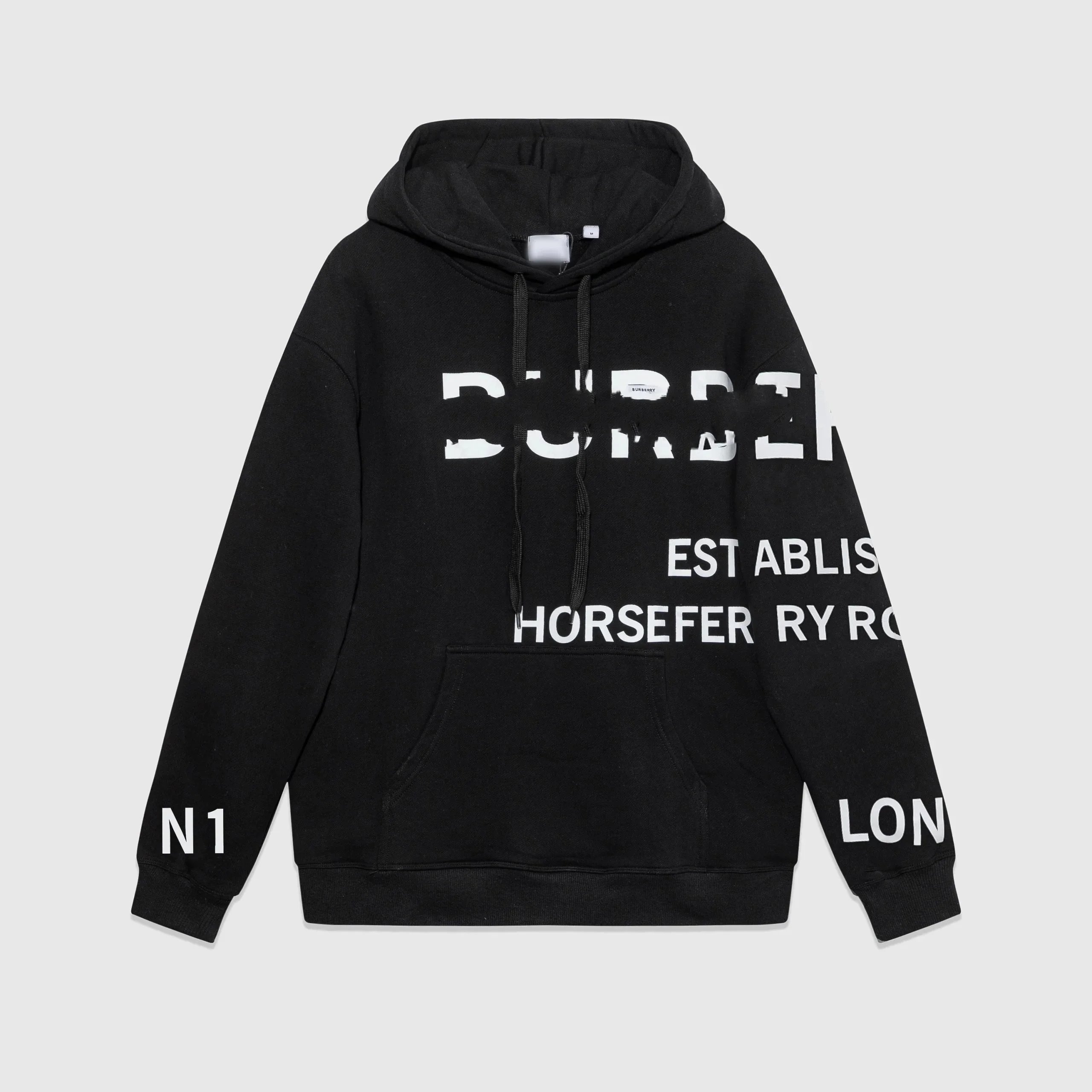 Burberry Hoodies & Sweatshirts Hooded with Check Accents and Logo Print — 13