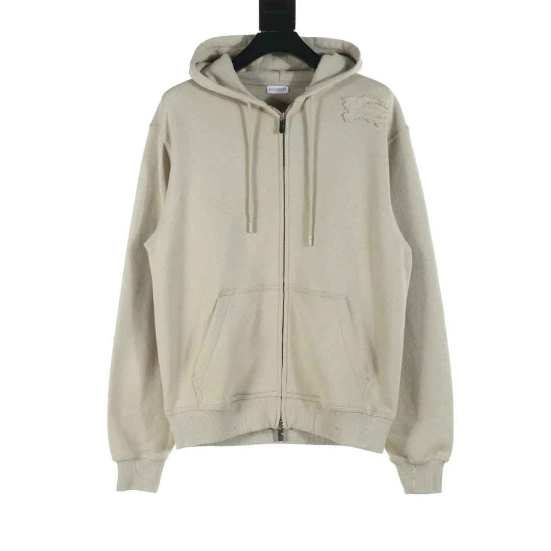 Burberry Hoodies & Sweatshirts Hooded with Check Accents and Logo Print — 38