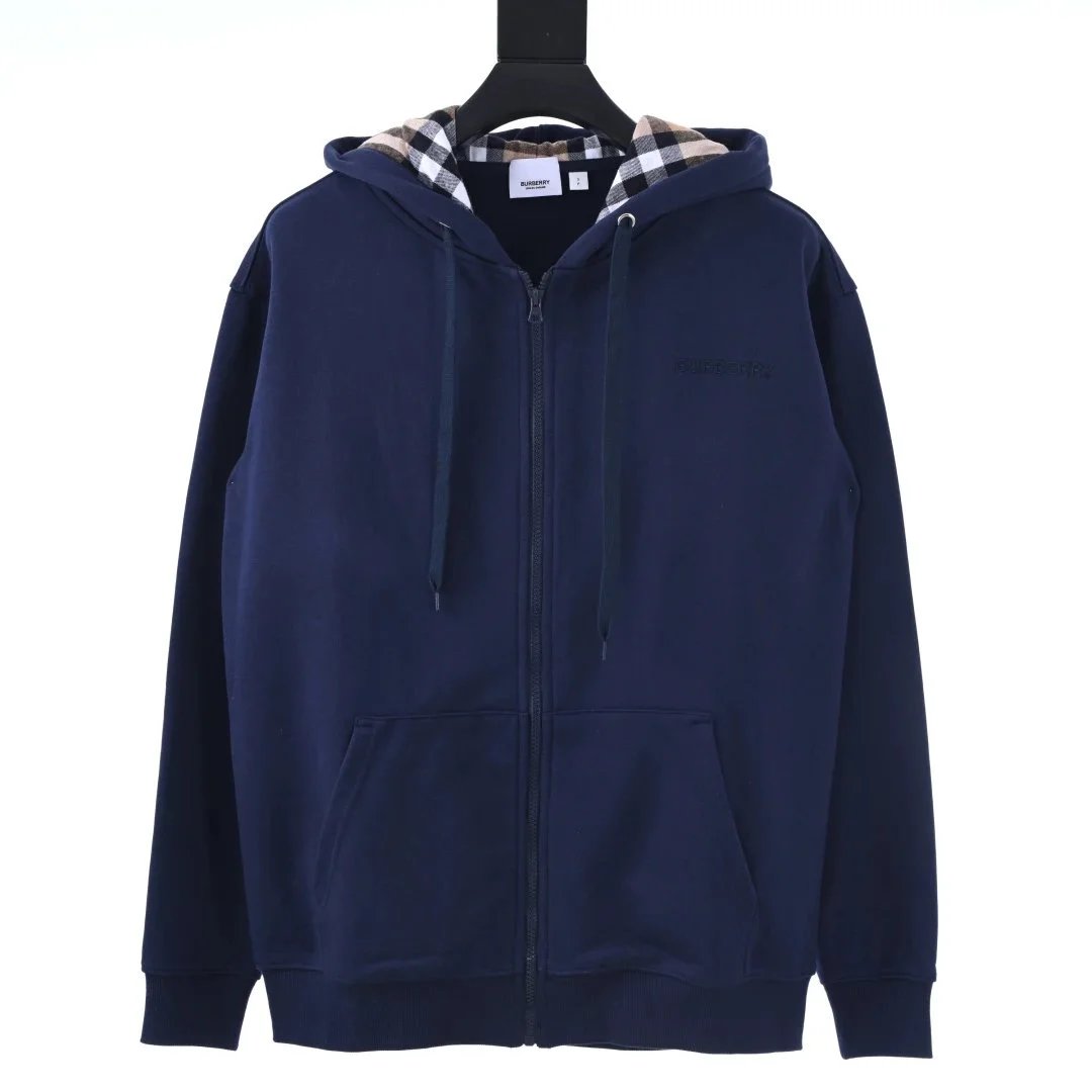 Burberry Hoodies & Sweatshirts Hooded with Check Accents and Logo Print — 16