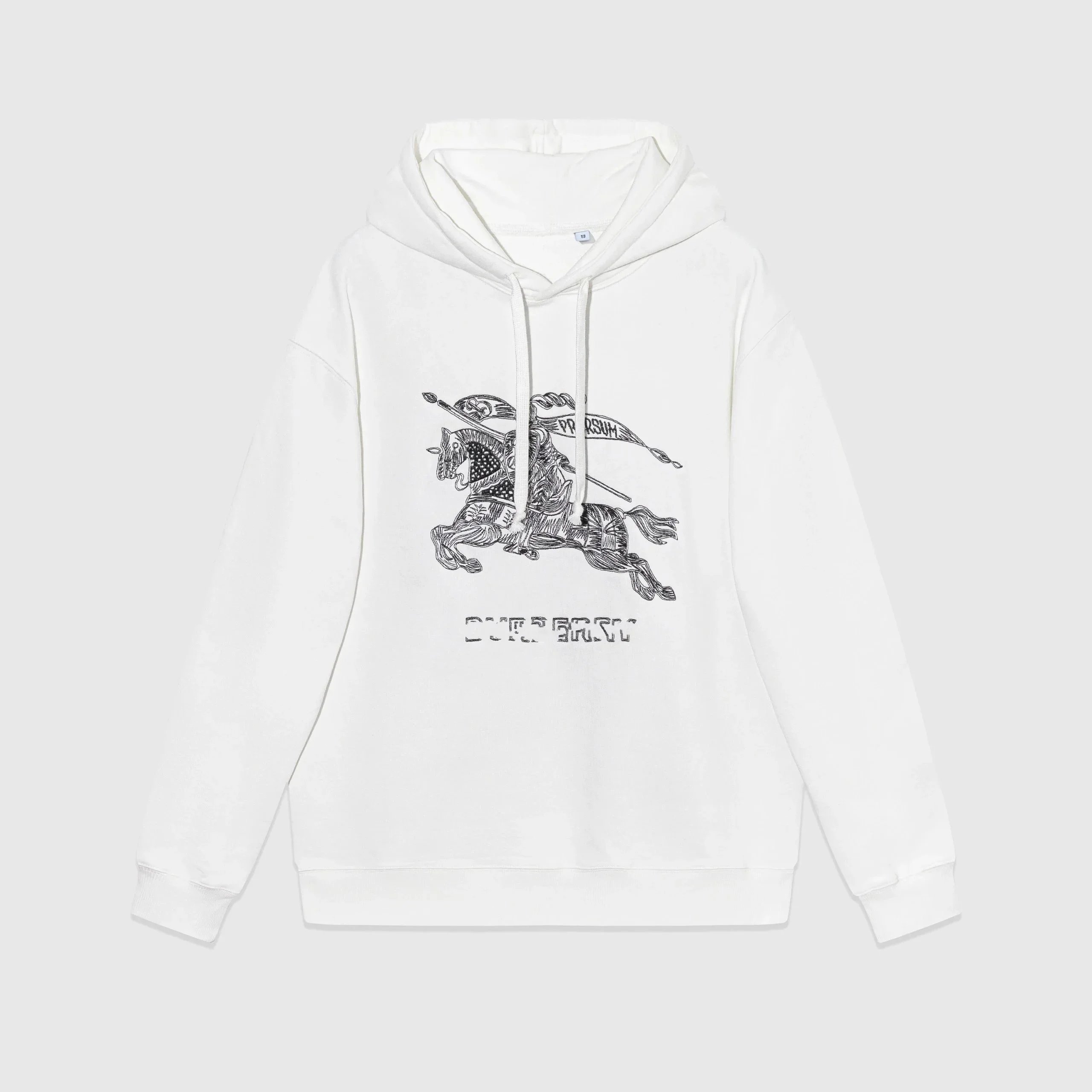Burberry Hoodies & Sweatshirts Hooded with Check Accents and Logo Print — 06