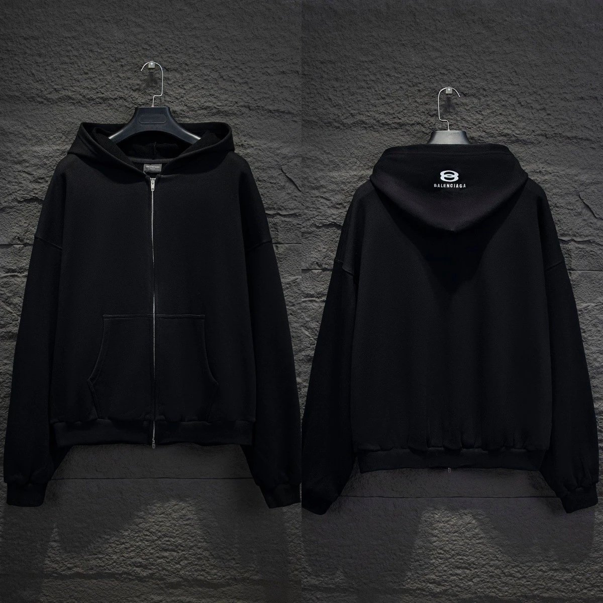 Zip Hoodie Sweatshirt Cotton 420g photo 5