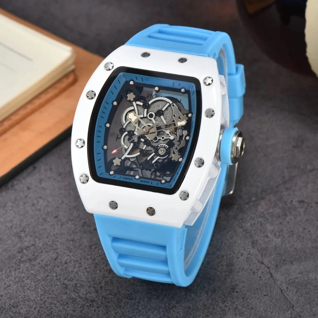 Ceramic Series White Sky Blue Dial Sky Blue Strap