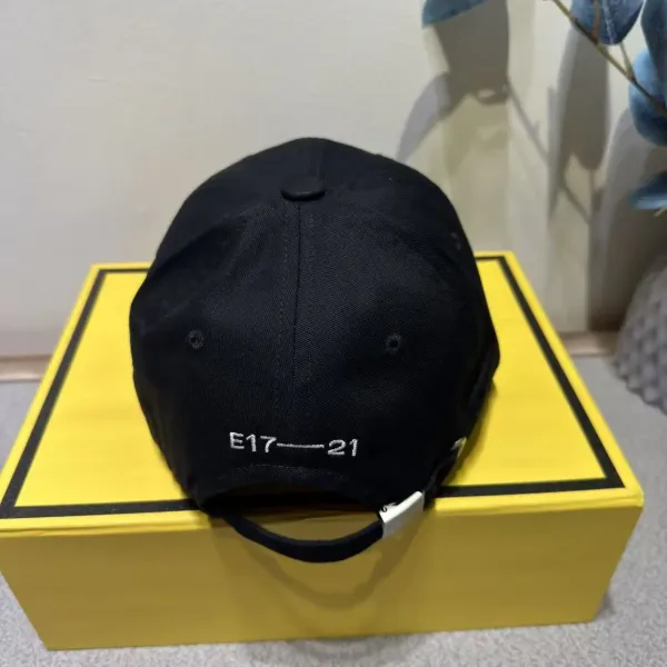 Design Emis Logo Embroidered Khaki Baseball Cap - 8