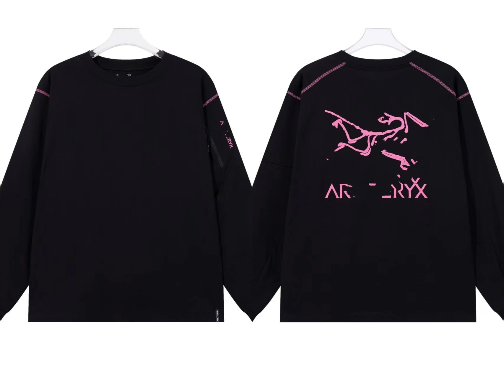 Bird Print Autumn Winter Couple Long Sleeve T-Shirt photo 5