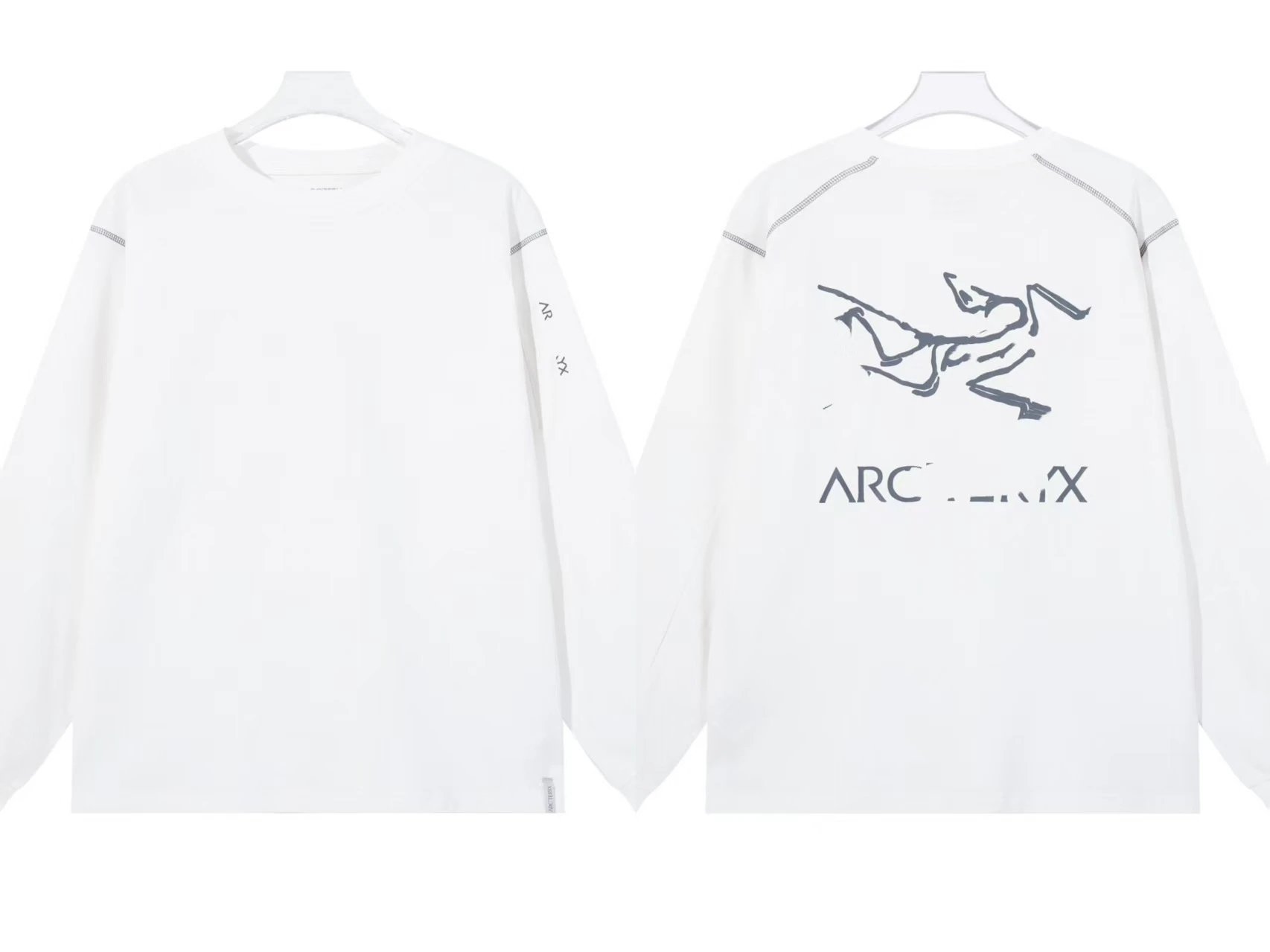 Bird Print Autumn Winter Couple Long Sleeve T-Shirt photo 6