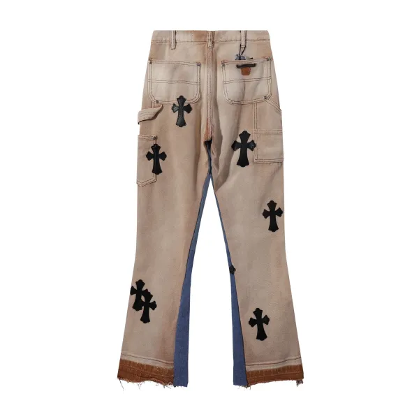 Chrome Hearts Cross Patchwork Denim Jeans - 4