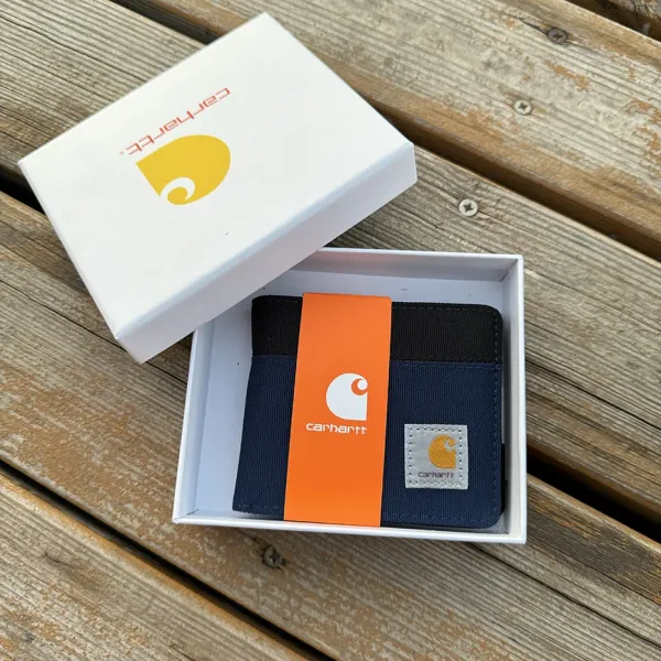 Carhartt Work In Progress Carhartt WIP Cardholder Navy Orange Wallet Wallets - 1
