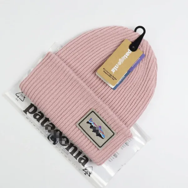 Patagonia Fish Logo Beanie Mustard Yellow Beanie - 25