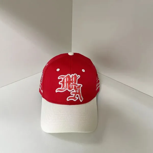 Design Gothic Script Embroidered Two-Tone Baseball Cap - 3